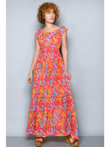 H.H.G. Sukienka w kolorze koralowo-pomarańczowo-niebieskim