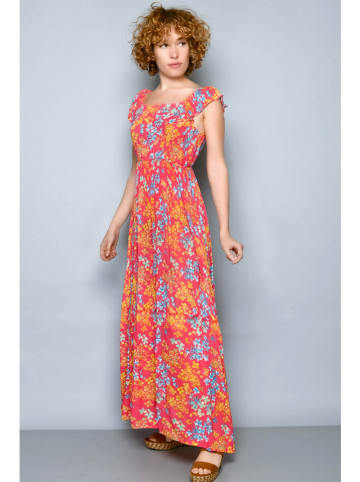 H.H.G. Sukienka w kolorze koralowo-pomarańczowo-niebieskim