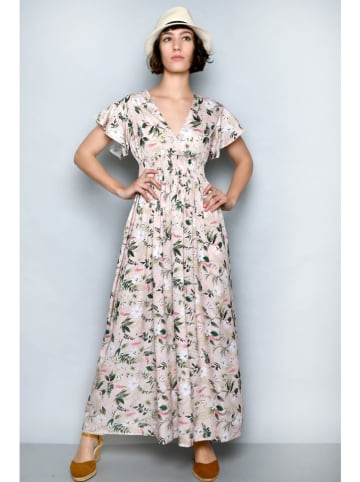 H.H.G. Kleid in Beige/ Grün