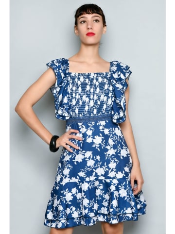 H.H.G. Kleid in Blau/ Weiß