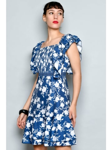 H.H.G. Kleid in Blau/ Weiß