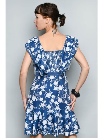 H.H.G. Kleid in Blau/ Weiß