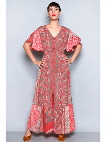 H.H.G. Kleid in Grau/ Pink/ Creme