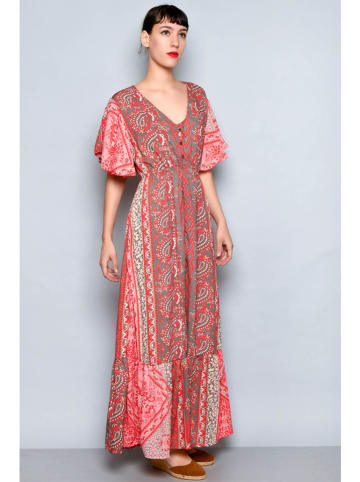H.H.G. Kleid in Grau/ Pink/ Creme