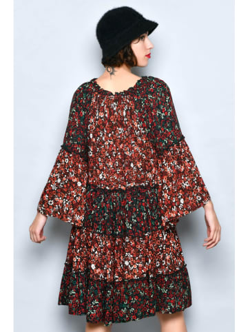 H.H.G. Kleid in Braun/ Schwarz/ Beige
