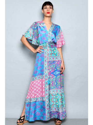 H.H.G. Kleid in Blau/ Pink/ Lila