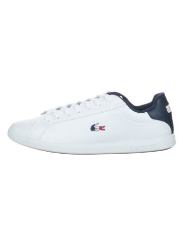 Lacoste Leder-Sneakers "Graduate Tri 1" in Weiß