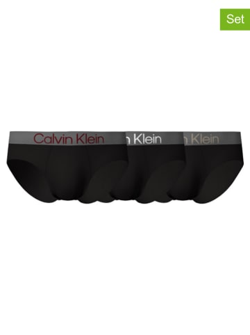 Calvin Klein Slipy (3 pary) w kolorze czarnym