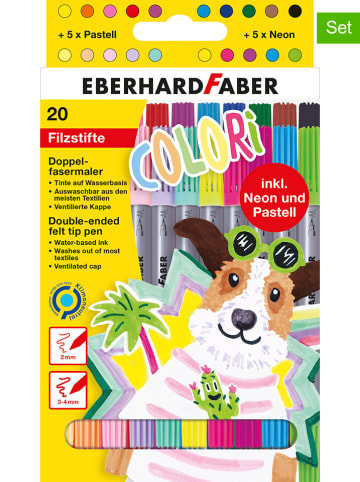 Eberhard Faber 2er-Set: Filzstifte "Colori" - 2x 20 Stück