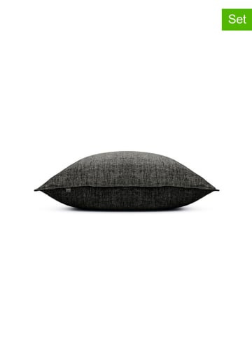 Zo!Home 2er-Set: Kissenbezüge "Lino" in Schwarz