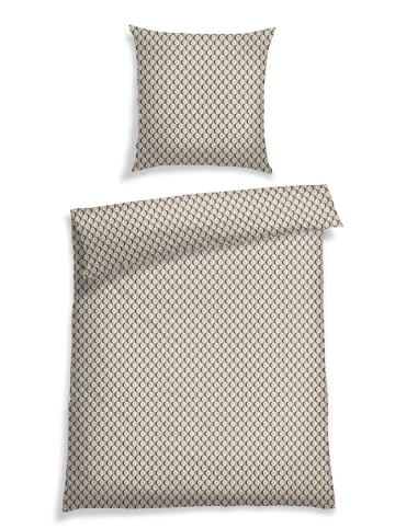Schiesser Satin-Bettwäsche-Set in Beige