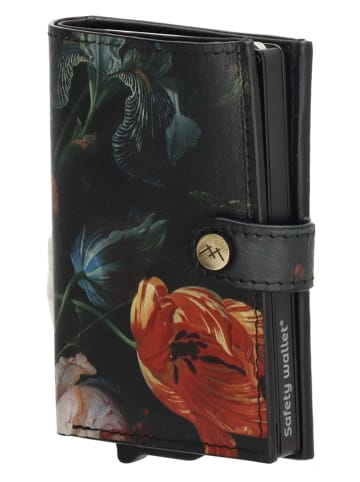 micmacbags Skórzany portfel w kolorze czarnym - 7 x 10 x 1 cm
