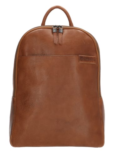 micmacbags Leren rugzak cognackleurig - (B)30 x (H)40 x (D)13 cm