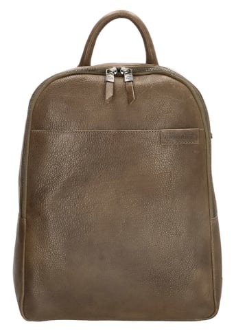 micmacbags Leren rugzak bruin - (B)30 x (H)40 x (D)13 cm