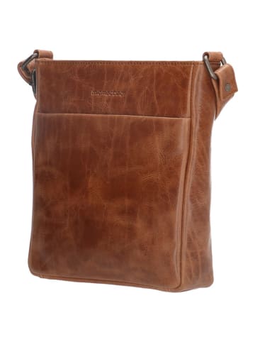 micmacbags Skórzana torebka w kolorze karmelowym - 23 x 24 x 6 cm