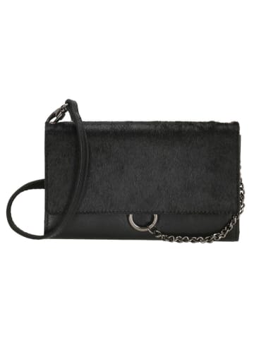 micmacbags Leren schoudertas zwart - (B)14,5 x (H)10 x (D)2,5 cm