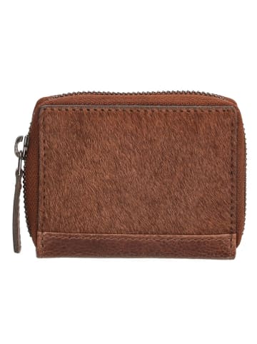 micmacbags Leder-Geldbörse in Braun - (B)10,5 x (H)8 x (T)2 cm