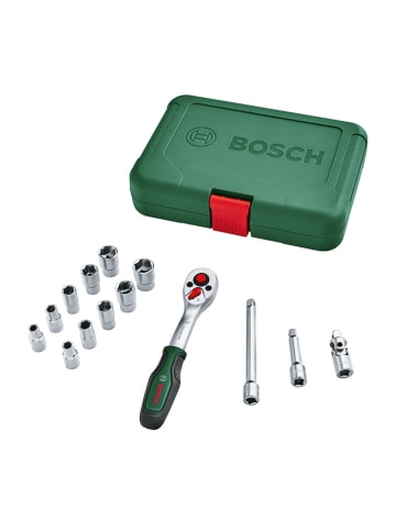 Bosch 14tlg. Steckschlüsselsatz in Grün