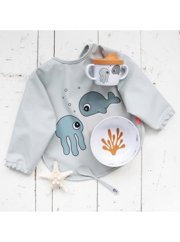 done by deer Śliniaczek "Sea friends" w kolorze szarym z rękawami