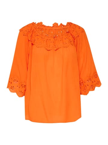 Cream Bluse in Orange