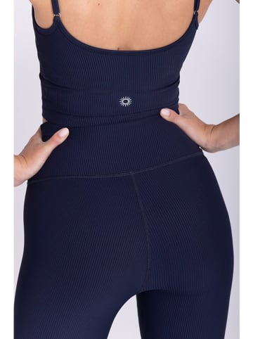 Onamaste Sportbeha "Lotus" donkerblauw - low