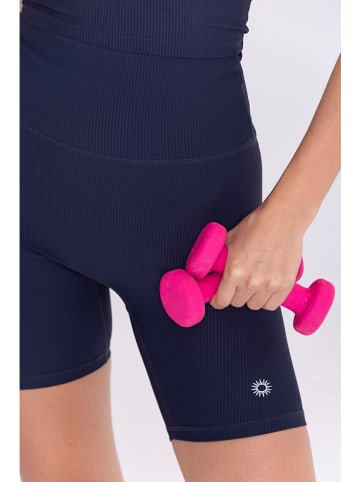 Onamaste Trainingsshorts "Lotus" in Dunkelblau