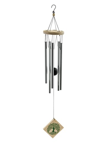 Profigarden Dzwonek wiatrowy w kolorze srebrnym - dł. 66 cm