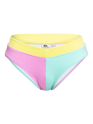 Quicksilver Bikini-Hose "Color Block" in Pink/ Türkis
