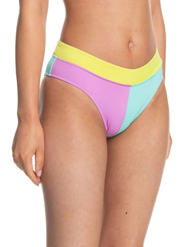 Quicksilver Bikini-Hose "Color Block" in Pink/ Türkis