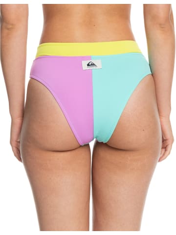 Quicksilver Bikini-Hose "Color Block" in Pink/ Türkis