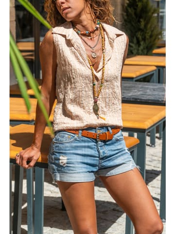 Gunes Kizi Bluse in Beige