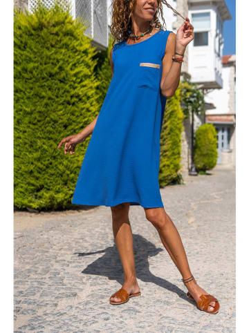 Gunes Kizi Sukienka w kolorze niebieskim