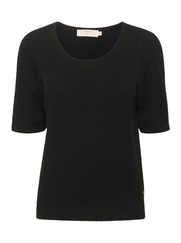Cream Shirt "Dela" zwart
