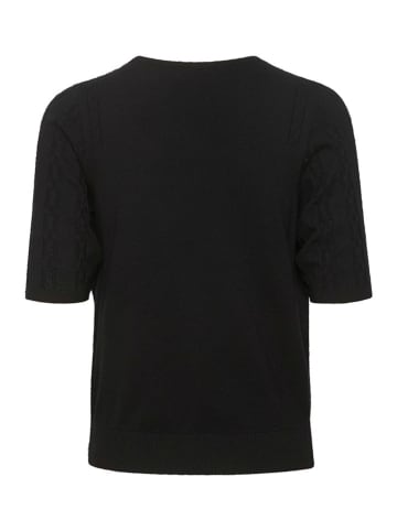 Cream Shirt "Dela" zwart