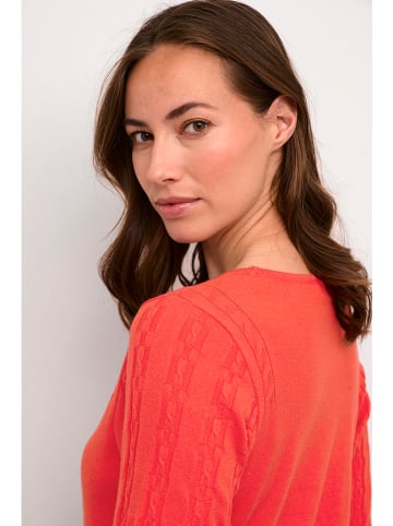 Cream Shirt "Dela" koraalrood