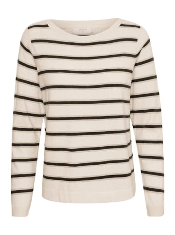 Cream Pullover in Creme/ Schwarz