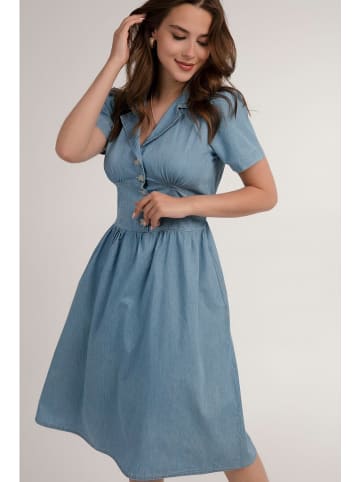 Jumeon Dżinsowa sukienka w kolorze niebieskim