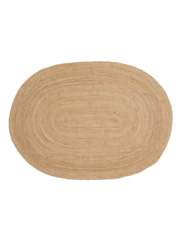 House Nordic Jute-Teppich "Bombay" in Hellbraun - (L)200 x (B)140 cm