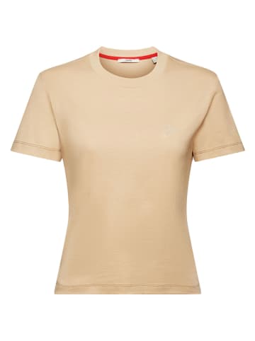 ESPRIT Koszulka w kolorze beżowym