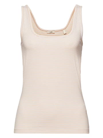 ESPRIT Top w kolorze beżowym