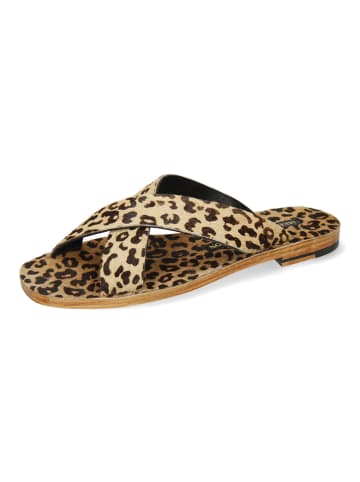 MELVIN & HAMILTON Leder-Pantoletten "Elodie 18" in Beige