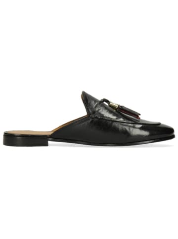 MELVIN & HAMILTON Leren slippers "Scarlett 2" zwart