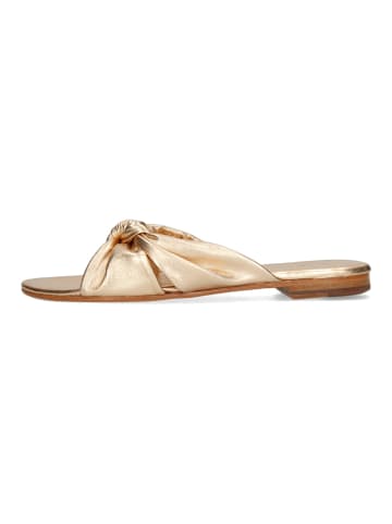 MELVIN & HAMILTON Leren slippers "Hann 63" goudkleurig