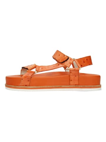 MELVIN & HAMILTON Skórzane sandały "Wilma 19" w kolorze pomarańczowym