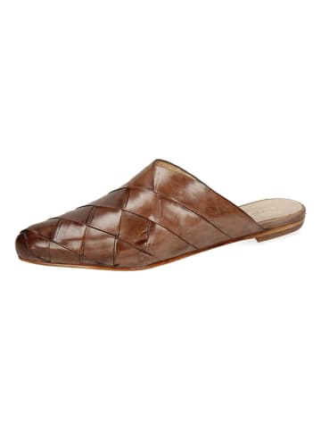 MELVIN & HAMILTON Leren slippers "Alexa 42" lichtbruin