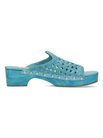 MELVIN & HAMILTON Leren clogs "Maria 1" turquoise