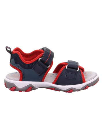 superfit Skórzane sandały "Mike 3.0" w kolorze granatowo-czerwonym