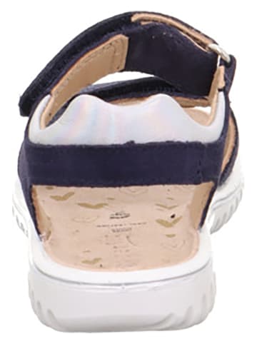 superfit Leder-Sandalen "Sparkle" in Dunkelblau
