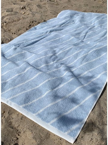 OYOY living design Ręcznik "Raita" w kolorze błękitno-białym do rąk - 100 x 50 cm