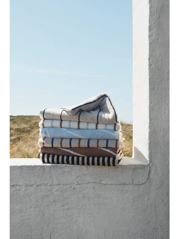 OYOY living design Ręcznik "Raita" w kolorze błękitno-białym do rąk - 100 x 50 cm
